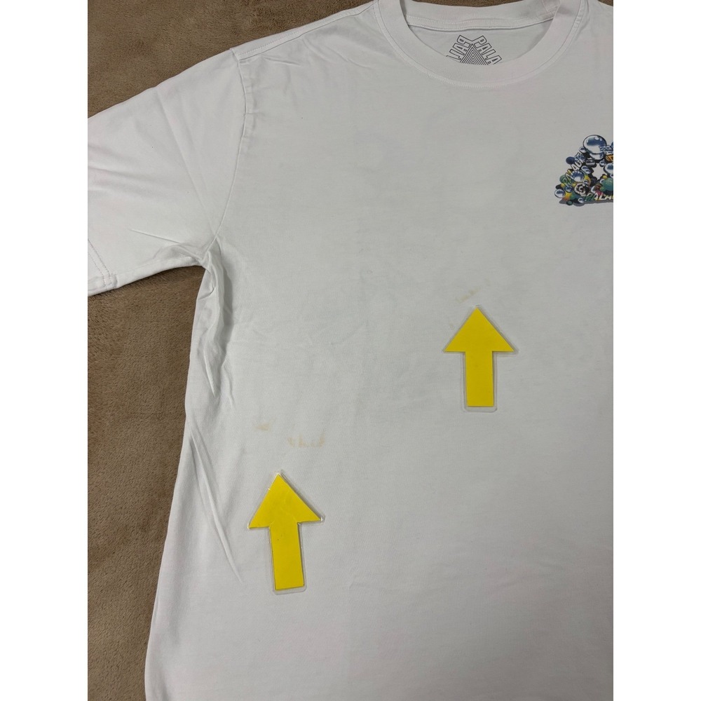 Palace‎ Skateboards Bubbling Print T-Shirt Mens Large White Short sleeve - Picture 8 of 8